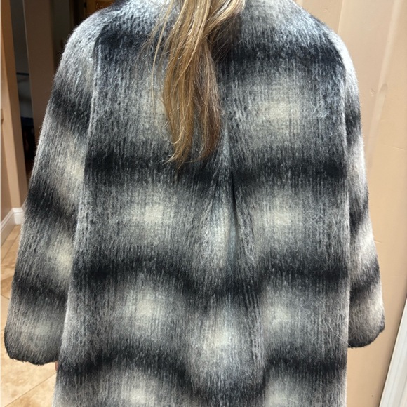 Forever 21 Black and Gray Teddy Jacket - Picture 2 of 9